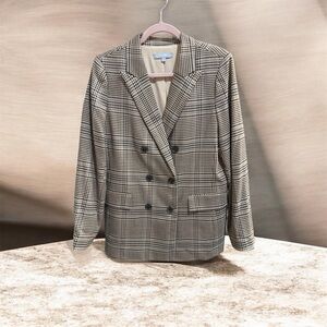 ANTONIO MELANI Checkered Double-Breasted Blazer